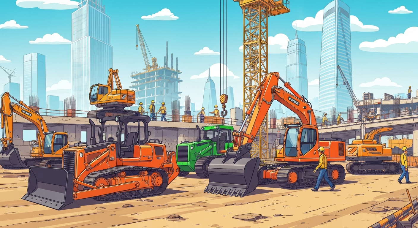 Optimizing Construction Equipment Colors for Visibility and Branding